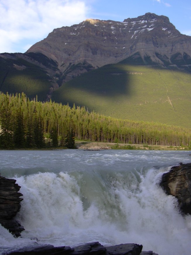 Beautiful view of Athabasca Falls